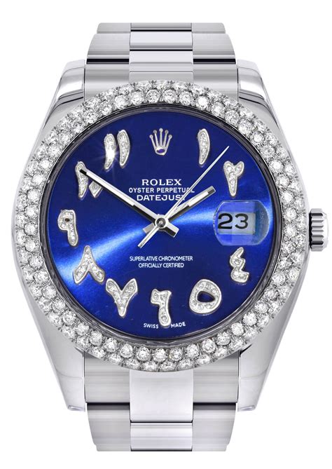 light blue arabic dial rolex|rolex arabic numerals price.